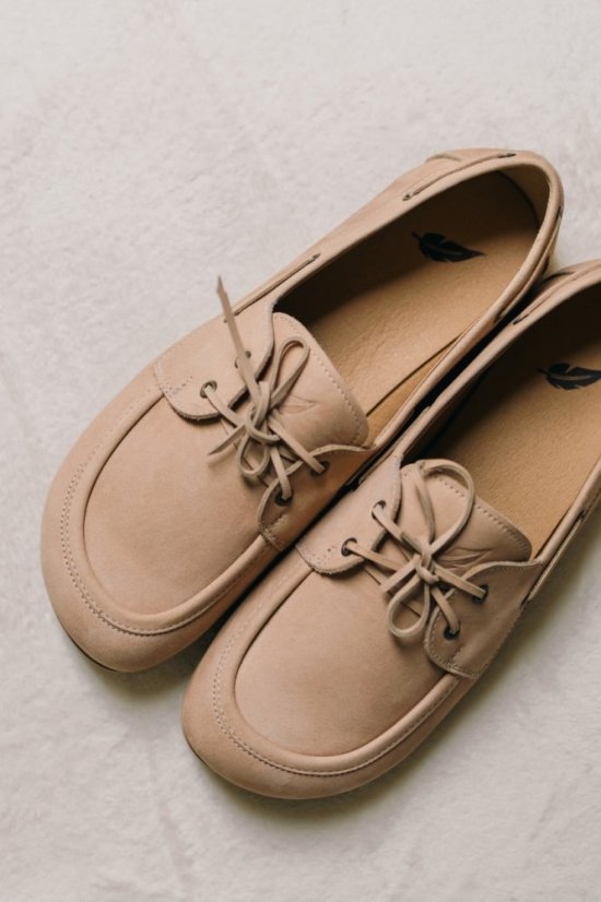 Barefoot leather loafers peerko Tala Sand in beige