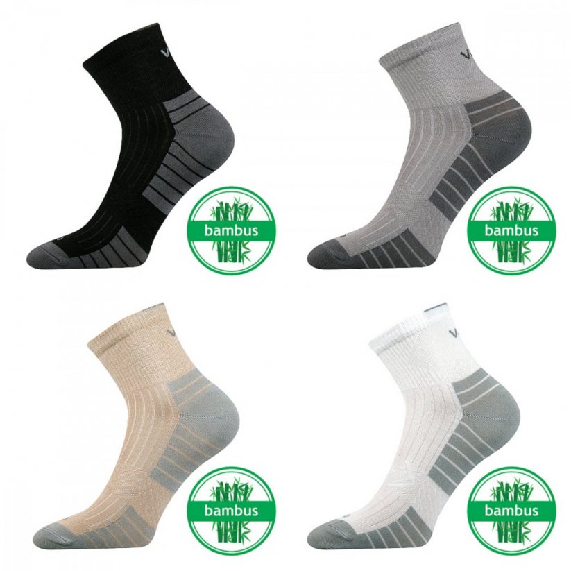 Bambusové ponožky - Barva: Světle šedá, Velikost ponožek: 43-46
