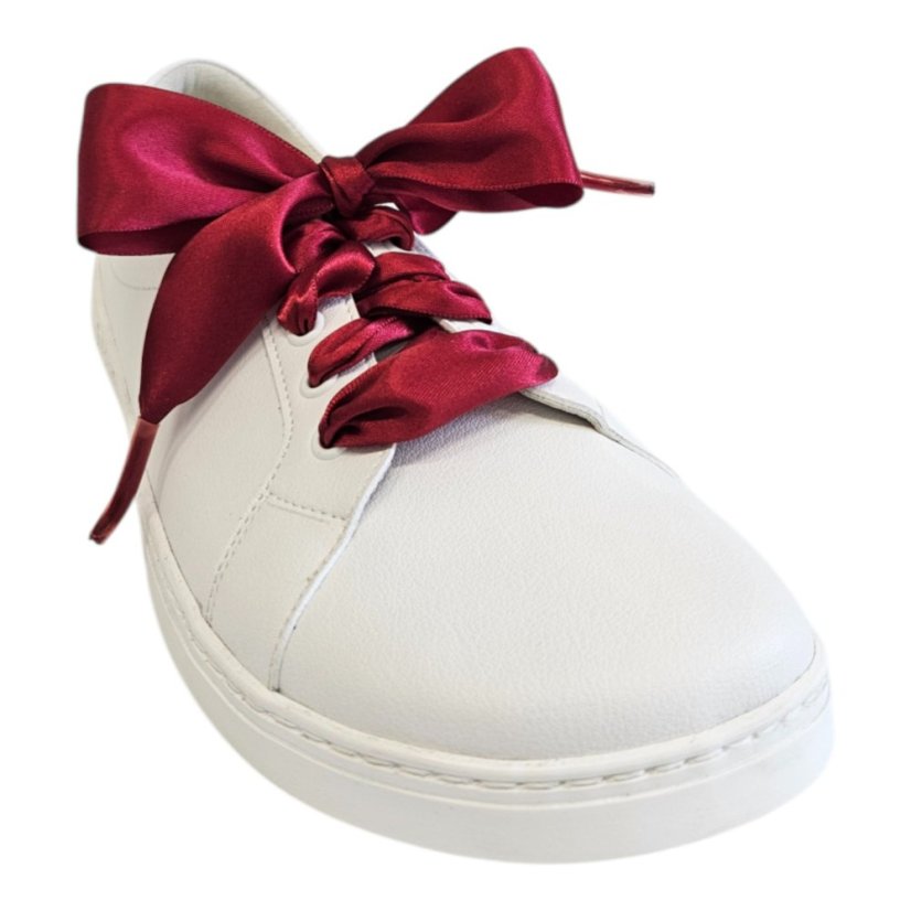 Satin Laces - garnet color